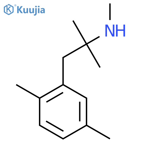 1-(2,5-dimethylphenyl)-2-methylpropan-2-yl(methyl)amine structure