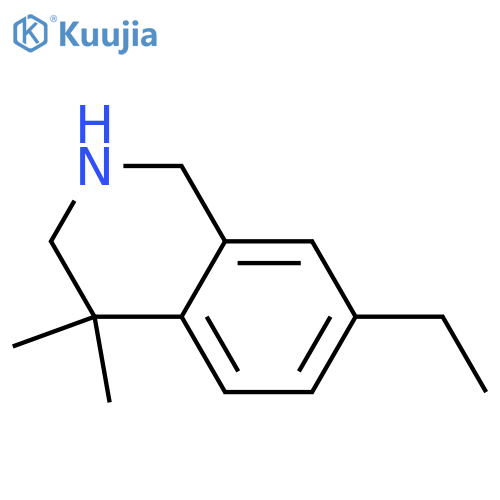 7-Ethyl-4,4-dimethyl-1,2,3,4-tetrahydroisoquinoline structure