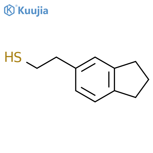 2-(2,3-dihydro-1H-inden-5-yl)ethane-1-thiol structure