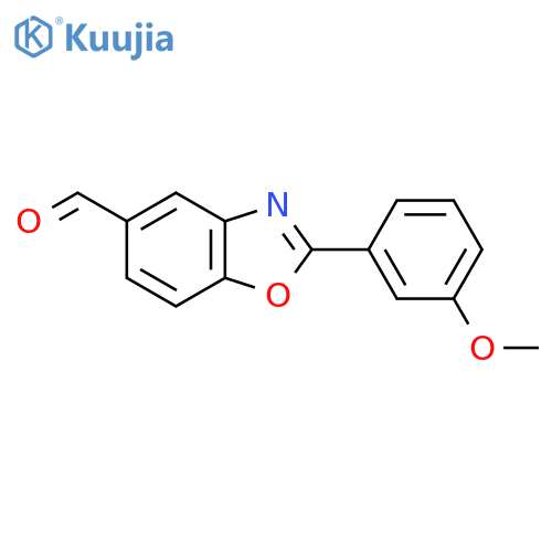 2-(3-Methoxy-phenyl)-benzooxazole-5-carbaldehyde structure