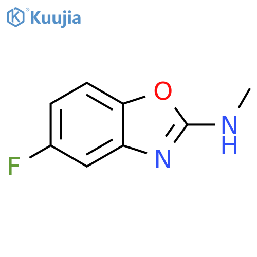 5-FLUORO-N-METHYL-1,3-BENZOXAZOL-2-AMINE structure
