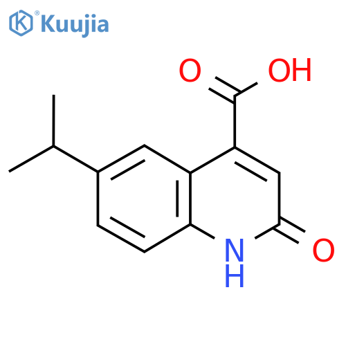 2-Hydroxy-6-isopropylquinoline-4-carboxylic acid structure
