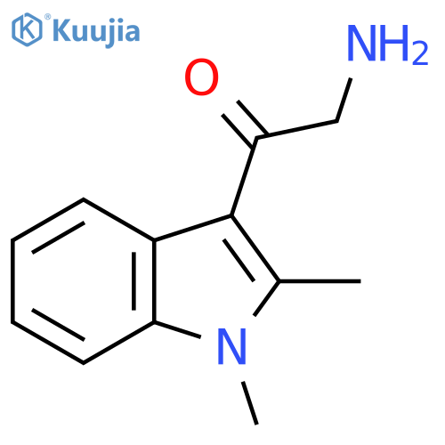 2-amino-1-(1,2-dimethyl-1H-indol-3-yl)ethan-1-one structure