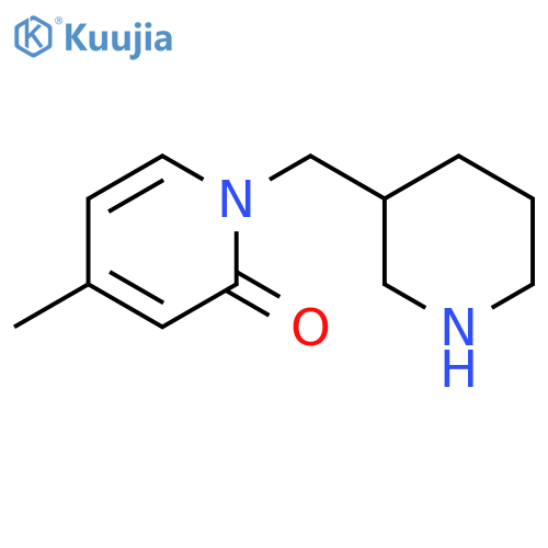 4-methyl-1-(piperidin-3-ylmethyl)pyridin-2(1H)-one structure