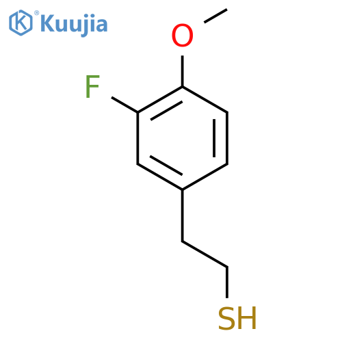 2-(3-fluoro-4-methoxyphenyl)ethane-1-thiol structure