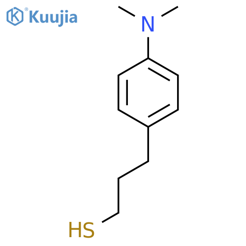 3-4-(dimethylamino)phenylpropane-1-thiol structure