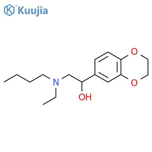 2-butyl(ethyl)amino-1-(2,3-dihydro-1,4-benzodioxin-6-yl)ethan-1-ol structure