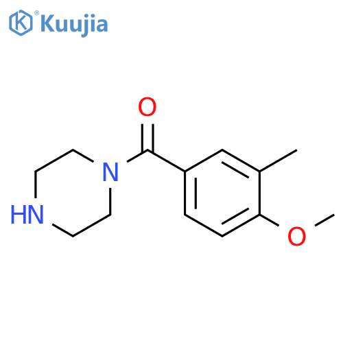 1-(4-methoxy-3-methylbenzoyl)piperazine structure