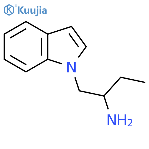 1-(1H-indol-1-yl)butan-2-amine structure