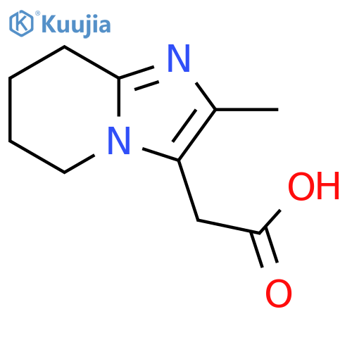 2-(2-methyl-5,6,7,8-tetrahydroimidazo[1,2-a]pyridin-3-yl)acetic acid structure