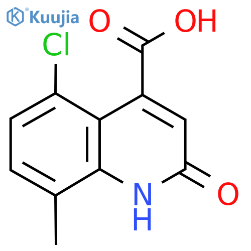 5-Chloro-8-methyl-2-oxo-1,2-dihydroquinoline-4-carboxylic acid structure