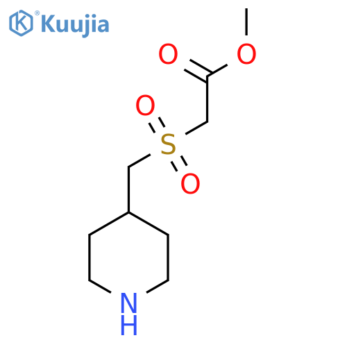 methyl 2-(piperidin-4-yl)methanesulfonylacetate structure