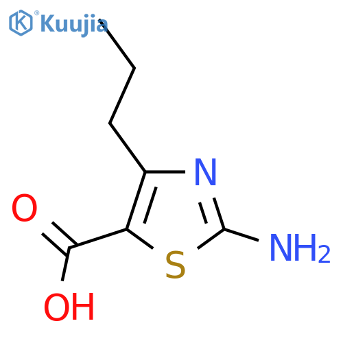 2-amino-4-propyl-1,3-thiazole-5-carboxylic acid structure