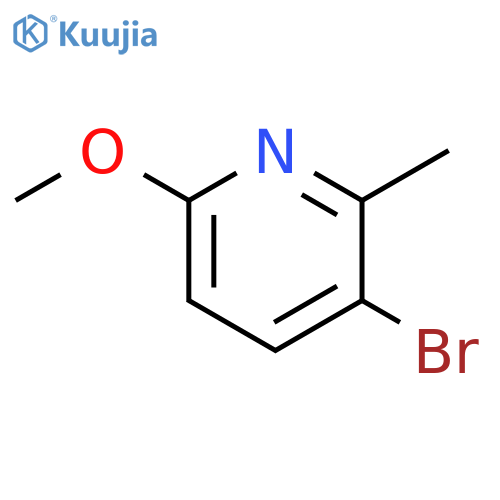 3-bromo-6-methoxy-2-methyl-pyridine structure