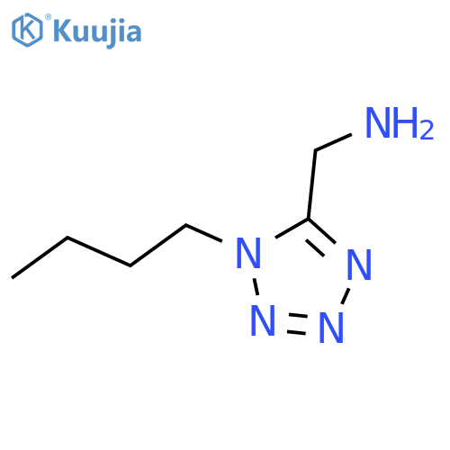 (1-butyl-1H-1,2,3,4-tetrazol-5-yl)methanamine structure