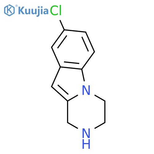 8-chloro-1H,2H,3H,4H-pyrazino1,2-aindole structure