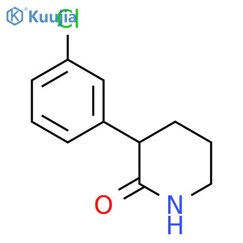3-(3-Chlorophenyl)piperidin-2-one structure