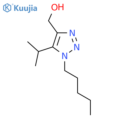 1-pentyl-5-(propan-2-yl)-1H-1,2,3-triazol-4-ylmethanol structure