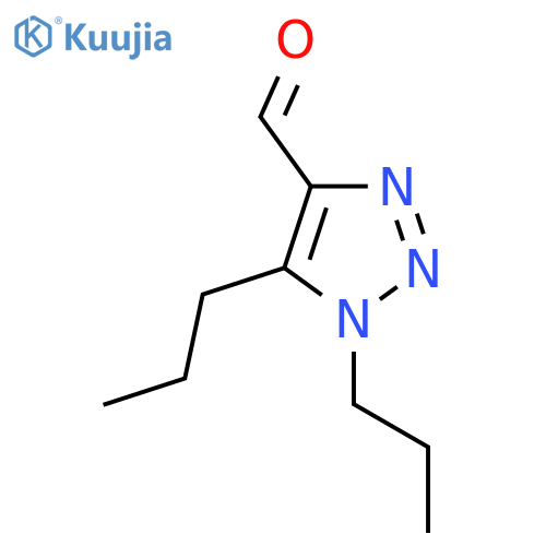 1,5-dipropyl-1H-1,2,3-triazole-4-carbaldehyde structure