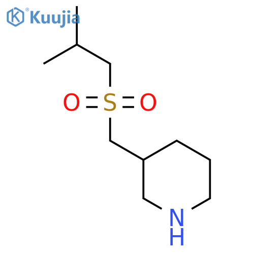 3-(2-methylpropanesulfonyl)methylpiperidine structure