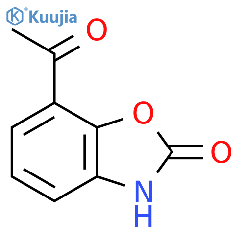 7-acetyl-2,3-dihydro-1,3-benzoxazol-2-one structure