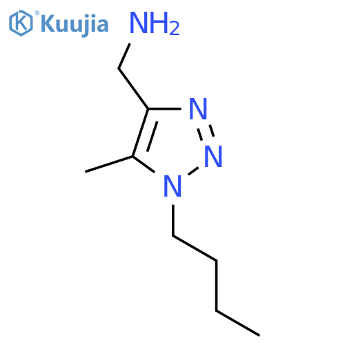 (1-butyl-5-methyl-1H-1,2,3-triazol-4-yl)methanamine structure