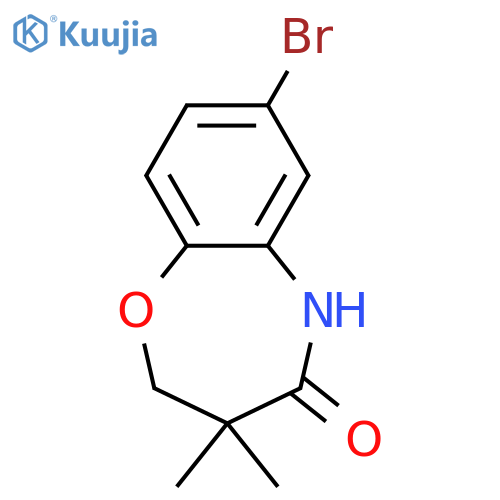 1,5-Benzoxazepin-4(5H)-one, 7-bromo-2,3-dihydro-3,3-dimethyl- structure