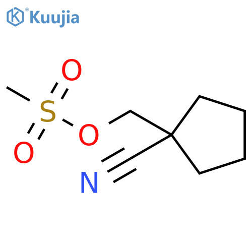 (1-cyanocyclopentyl)methyl methanesulfonate structure