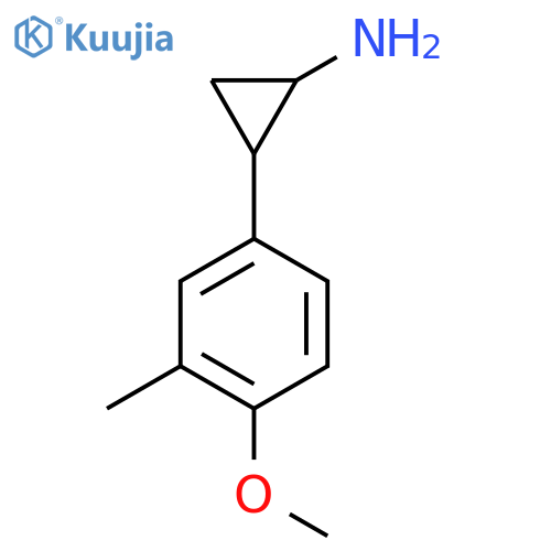 2-(4-methoxy-3-methylphenyl)cyclopropan-1-amine structure
