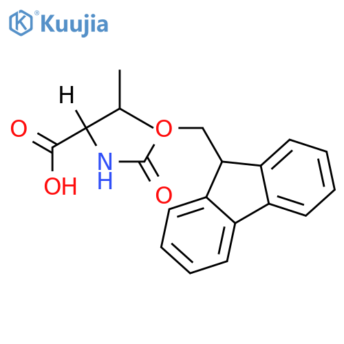 2-({(9H-fluoren-9-yl)methoxycarbonyl}amino)-3-methylbutanoic acid structure