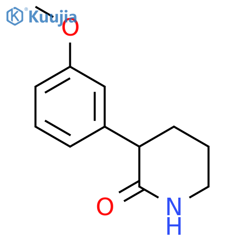 3-(3-Methoxy-phenyl)-piperidin-2-one structure