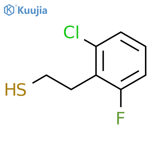 2-(2-chloro-6-fluorophenyl)ethane-1-thiol structure