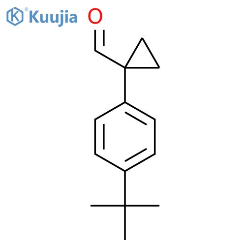 1-(4-Tert-butylphenyl)cyclopropane-1-carbaldehyde structure