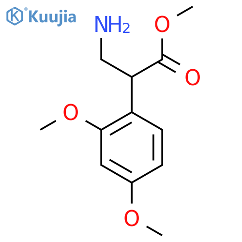methyl 3-amino-2-(2,4-dimethoxyphenyl)propanoate structure