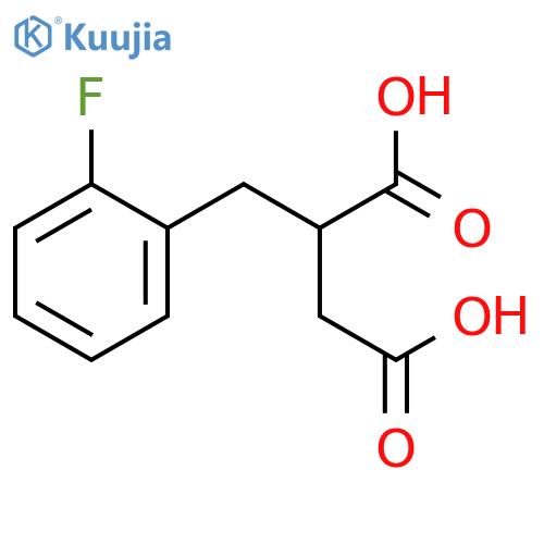 2-(2-fluorobenzyl)succinic acid structure