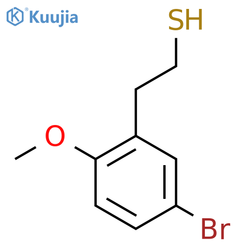 2-(5-bromo-2-methoxyphenyl)ethane-1-thiol structure