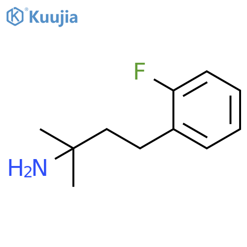 4-(2-fluorophenyl)-2-methylbutan-2-amine structure