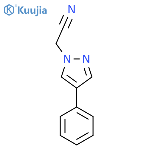 2-(4-Phenyl-1H-pyrazol-1-yl)acetonitrile structure