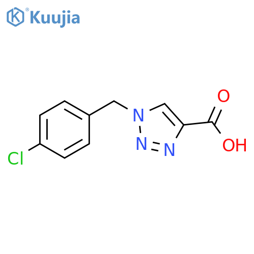 1-[(4-chlorophenyl)methyl]-1h-1,2,3-triazole-4-carboxylic acid structure