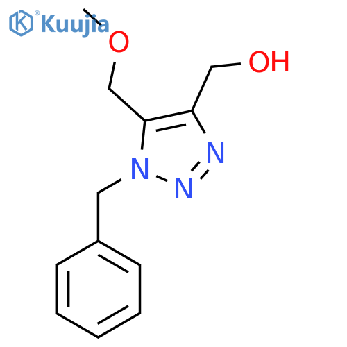 1-benzyl-5-(methoxymethyl)-1H-1,2,3-triazol-4-ylmethanol structure