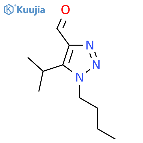 1-butyl-5-(propan-2-yl)-1H-1,2,3-triazole-4-carbaldehyde structure