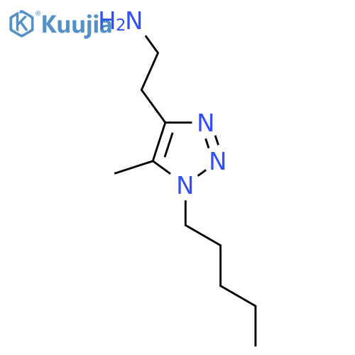 2-(5-methyl-1-pentyl-1H-1,2,3-triazol-4-yl)ethan-1-amine structure