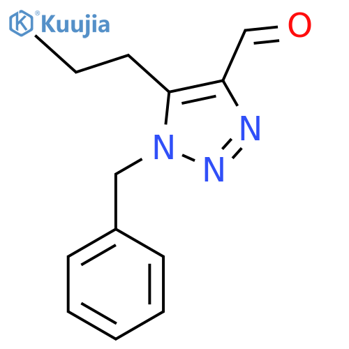 1-benzyl-5-propyl-1H-1,2,3-triazole-4-carbaldehyde structure