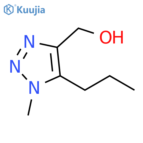 (1-methyl-5-propyl-1H-1,2,3-triazol-4-yl)methanol structure
