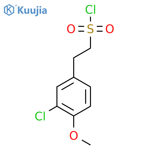 2-(3-chloro-4-methoxyphenyl)ethane-1-sulfonyl chloride structure