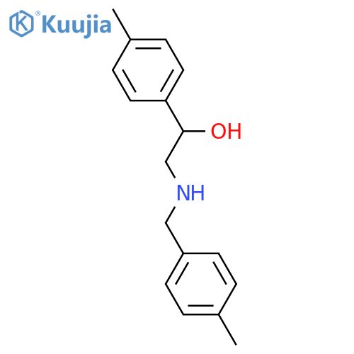 1-(4-methylphenyl)-2-{(4-methylphenyl)methylamino}ethan-1-ol structure