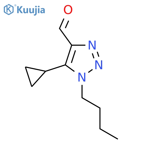 1-butyl-5-cyclopropyl-1H-1,2,3-triazole-4-carbaldehyde structure