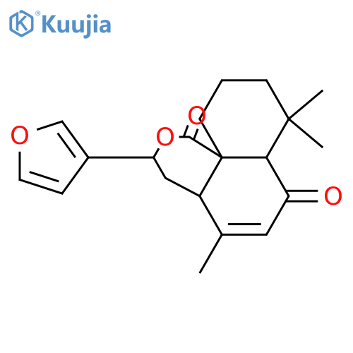 1H,3H-Naphtho[8a,1-c]pyran-1,7(7aH)-dione,3-(3-furanyl)-4,4a,8,9,10,11-hexahydro-5,8,8-trimethyl-,(3R,4aS,7aS,11aS)-rel-(+)- structure