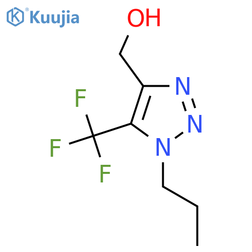 1-propyl-5-(trifluoromethyl)-1H-1,2,3-triazol-4-ylmethanol structure