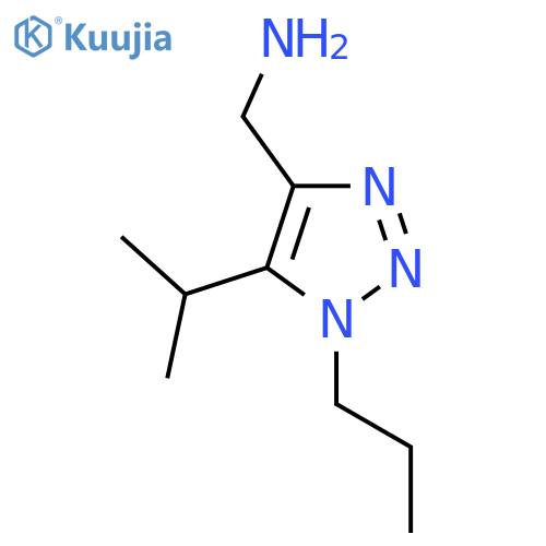 5-(propan-2-yl)-1-propyl-1H-1,2,3-triazol-4-ylmethanamine structure